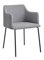 Стул C-961 серый/матовый черный