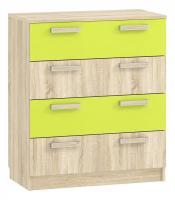 Акварель НМ 013.71-01 М Комод Лайм/Дуб сонома, Дуб Сонома фото Акварель НМ 013.71-01 М Комод Лайм/Дуб сонома, Дуб Сонома. Фото №1