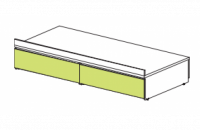 Тахта вкладыш с ящиками Силуэт