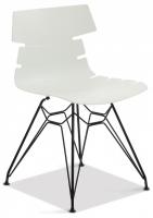 Стул HANSEN (mod. 622N) пластик/металл, 51х47х80 см, высота до сиденья 45 см, белый/черный (поставляется по 4 шт) фото Стул HANSEN (mod. 622N) пластик/металл, 51х47х80 см, высота до сиденья 45 см, белый/черный (поставляется по 4 шт). Фото №1