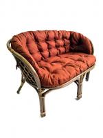 Диван Багама с полной коричневой подушкой. Фото №1