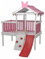 Комплекс игровой ДК7Р, розовый, серый. Фото №1