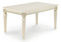 Стол деревянный Шанталь слоновая кость / золото. Фото №1