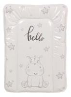 Матрас пеленальный Polini kids Бегемотик, серый