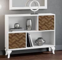 Узкая тумба NORA 3045.4 Blanco/Cedro