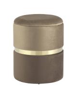 Пуф Кэрри с ящиком велюр коричневый фото Пуф Кэрри с ящиком велюр коричневый. Фото №1