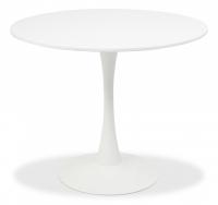 Стол TULIP (mod. 011) металл, мдф, 90*74, белый фото Стол TULIP (mod. 011) металл, мдф, 90*74, белый. Фото №1