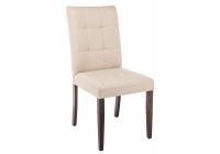 Стул деревянный Madina dark walnut / fabric cream