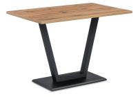 Стол деревянный Мичиган Лофт 25 мм дуб вотан / черный матовый фото Стол деревянный Мичиган Лофт 25 мм дуб вотан / черный матовый. Фото №1