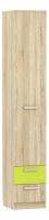 Акварель НМ 013.01-02 М1 Шкаф для белья с ящиками Лайм/Дуб сонома, Дуб Сонома фото Акварель НМ 013.01-02 М1 Шкаф для белья с ящиками Лайм/Дуб сонома, Дуб Сонома. Фото №1