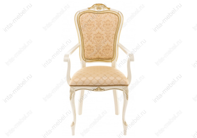 Стул деревянный Руджеро патина золото / бежевый фото Стул деревянный Руджеро патина золото / бежевый. Фото №2