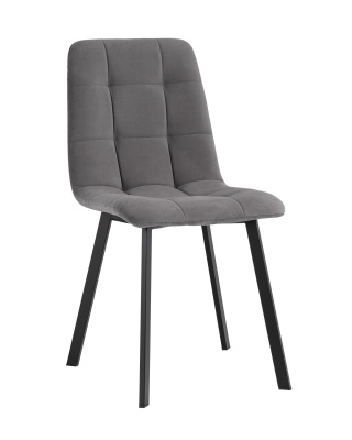 Стул Oliver Square велюр темно-серый. Фото