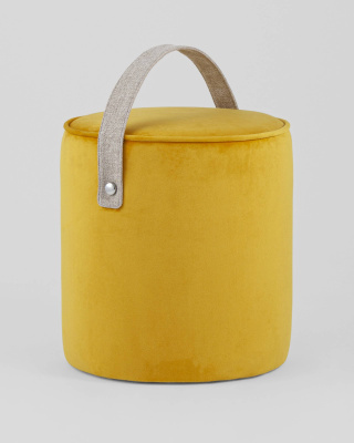 Пуф Джерри велюр оранжевый. Фото №3