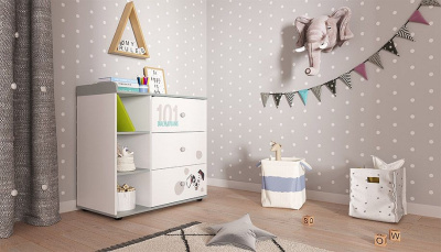 Комод Polini Kids Disney Baby 5090, белый. Фото №4
