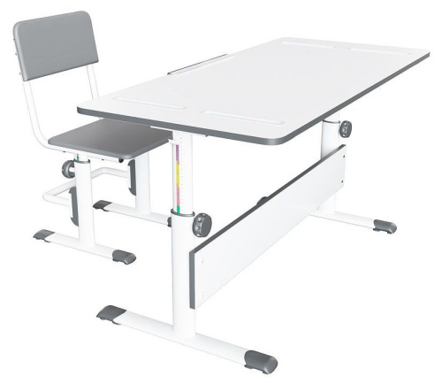 Стол учебный Polini Kids City D2, белый. Фото №3