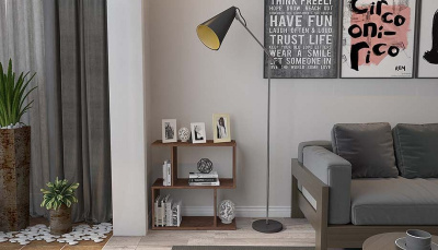 Стеллаж Polini Home Smart, коричневый. Фото