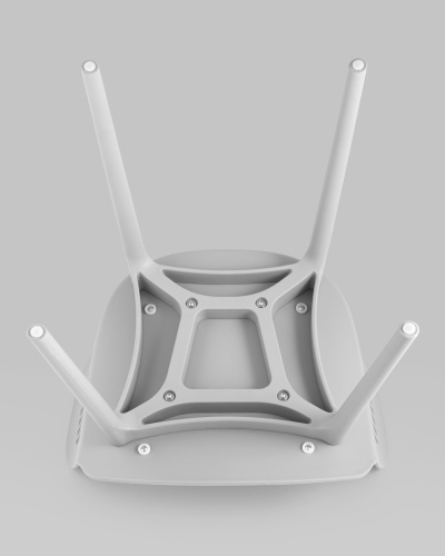 Стул Crocus с подушкой серо-зеленый. Фото №10