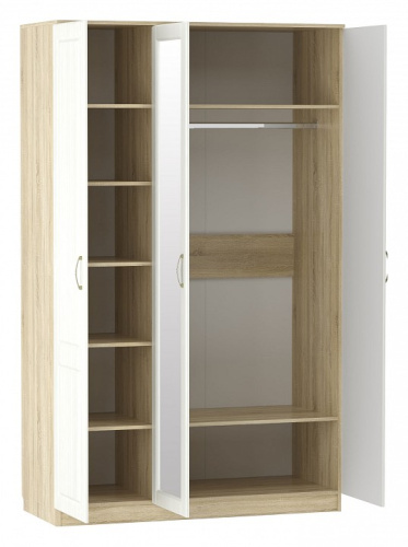 (Сильва) НМ 040.33 Шкаф Оливия / дуб сонома / белый. Фото №2