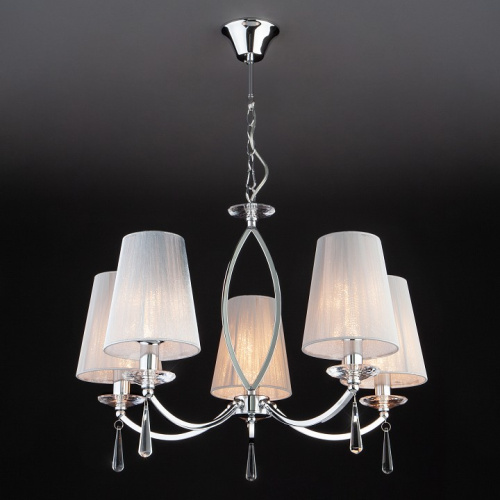 Подвесная люстра Eurosvet Valery 60079/5 хром фото Подвесная люстра Eurosvet Valery 60079/5 хром. Фото №2