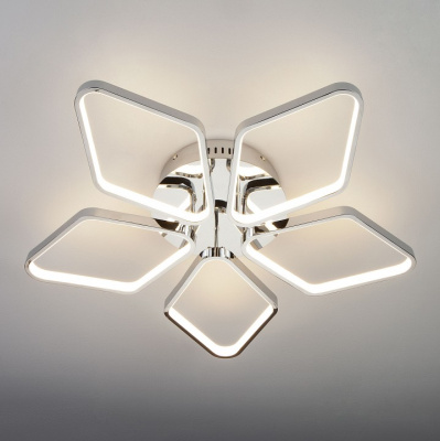 Потолочная люстра Eurosvet Kalifea 90081/5 хром 65W фото Потолочная люстра Eurosvet Kalifea 90081/5 хром 65W. Фото №2