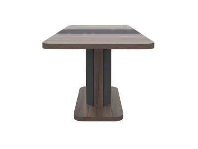 Стол раскладной А56 120/160x80 см вяз каменный/графит. Фото №4