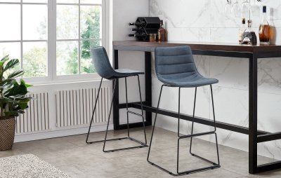 Стул барный CQ-8280E-1 синий 2078 фото Стул барный CQ-8280E-1 синий 2078. Фото №4