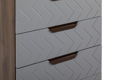 Комод с 5 ящиками Сканди Грей фото Комод с 5 ящиками Сканди Грей. Фото №5