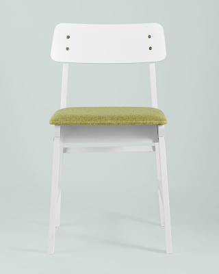 Стул ODEN WHITE оливковый 2 шт.. Фото №5