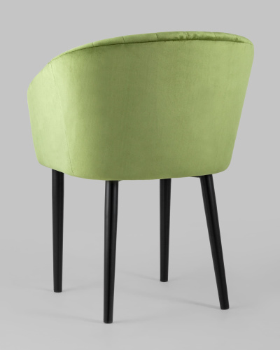 Стул с подлокотниками Нейтон велюр травяной. Фото №7