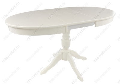 Стол деревянный Arno без патины / молочный. Фото