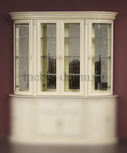 Витрина 4-х дверная Милан 1-01 фото Витрина 4-х дверная Милан 1-01. Фото №1