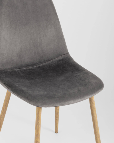 Стул Валенсия велюр серый. Фото №9