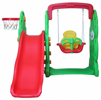 Комплекс игровой Медвежонок, зеленый, красный фото Комплекс игровой Медвежонок, зеленый, красный. Фото №3