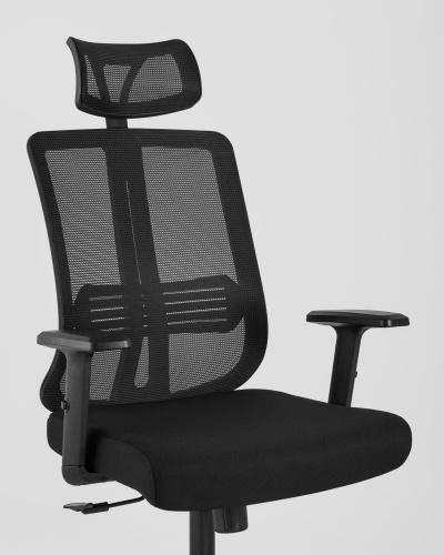 Кресло руководителя TopChairs Post черное. Фото №9