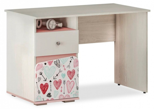 Стол письменный Малибу,древесина коричневая светлая ясень. Фото №1