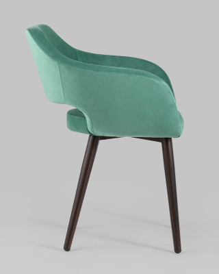 Стул с подлокотниками Саймон велюр морской фото Стул с подлокотниками Саймон велюр морской. Фото №4