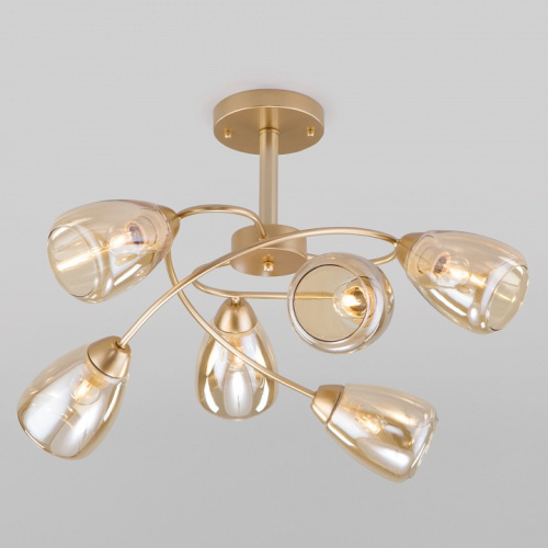 Потолочная люстра Eurosvet Noemi 30168/6 матовое золото. Фото №1