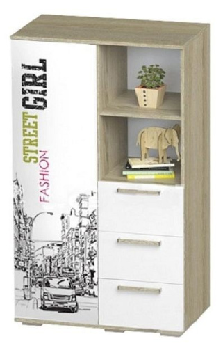 Шкаф комбинированный Сенди,белый. Фото №1