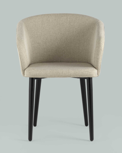 Кресло Ральф рогожка бежевый. Фото №5