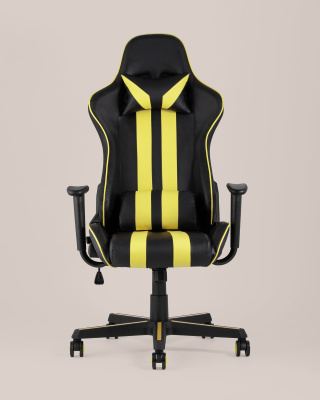 Кресло игровое TopChairs Camaro желтое фото Кресло игровое TopChairs Camaro желтое. Фото №5