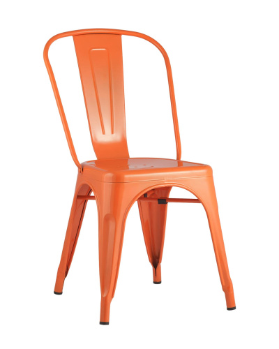 Стул TOLIX оранжевый глянцевый. Фото №1