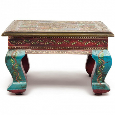 Столик Secret De Maison HAVELY ( mod. BJ-001) дерево манго, 30x30x17 cm, этническая роспись  (поставляется по 2 шт) фото Столик Secret De Maison HAVELY ( mod. BJ-001) дерево манго, 30x30x17 cm, этническая роспись  (поставляется по 2 шт). Фото №2