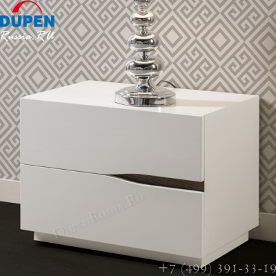 Тумба прикроватная DUPEN М-134 белая. Фото №2
