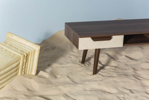 Стол журнальный Сканди Жемчужно-белый фото Стол журнальный Сканди Жемчужно-белый. Фото №6