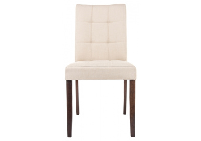 Стул деревянный Madina dark walnut / fabric cream. Фото