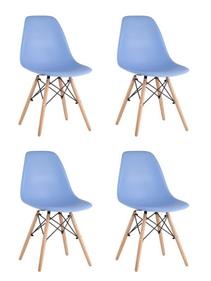 Стул DSW голубой x4 фото Стул DSW голубой x4. Фото №2