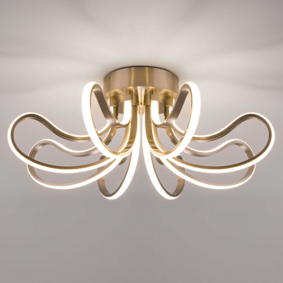 Потолочная люстра Eurosvet Lilium 90079/8 сатин-никель 80W. Фото №2