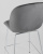 Стул полубарный Beetle со спинкой серый хромированные ножки фото Стул полубарный Beetle со спинкой серый хромированные ножки. Фото №8