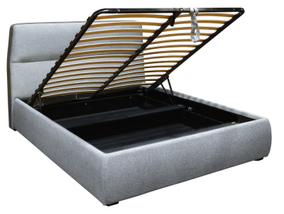 Кровать с ортопедическим основанием и ящиком Сканди 1.6 Грей фото Кровать с ортопедическим основанием и ящиком Сканди 1.6 Грей. Фото №4