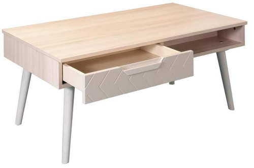 Стол журнальный Сканди Жемчужно-белый фото Стол журнальный Сканди Жемчужно-белый. Фото №4